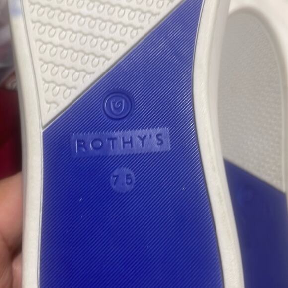 Rothys steel gray size 7.5 woman’s slides on sneakers - Picture 8 of 11